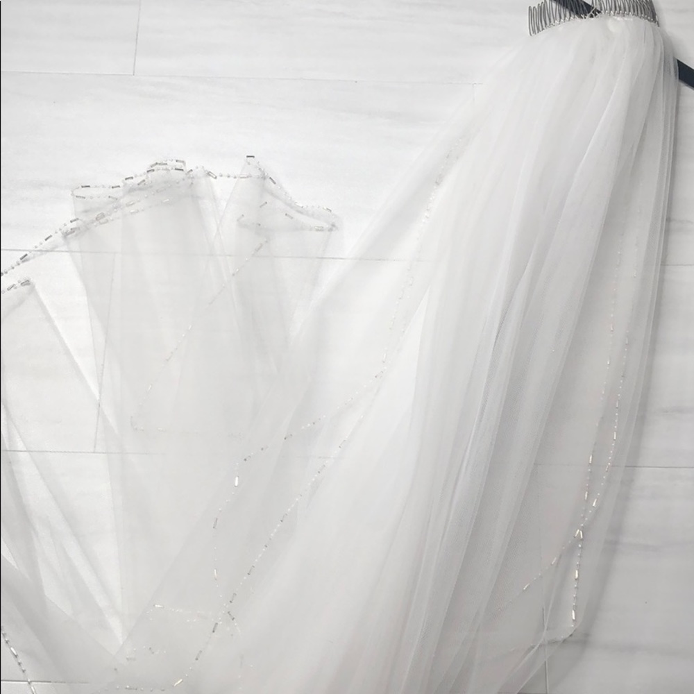 Beaded Wedding Veil